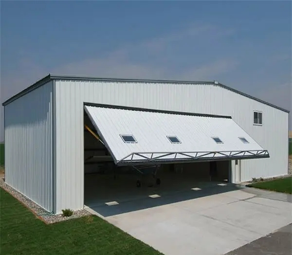 Hangar en acier préfabriqué à faible coût 